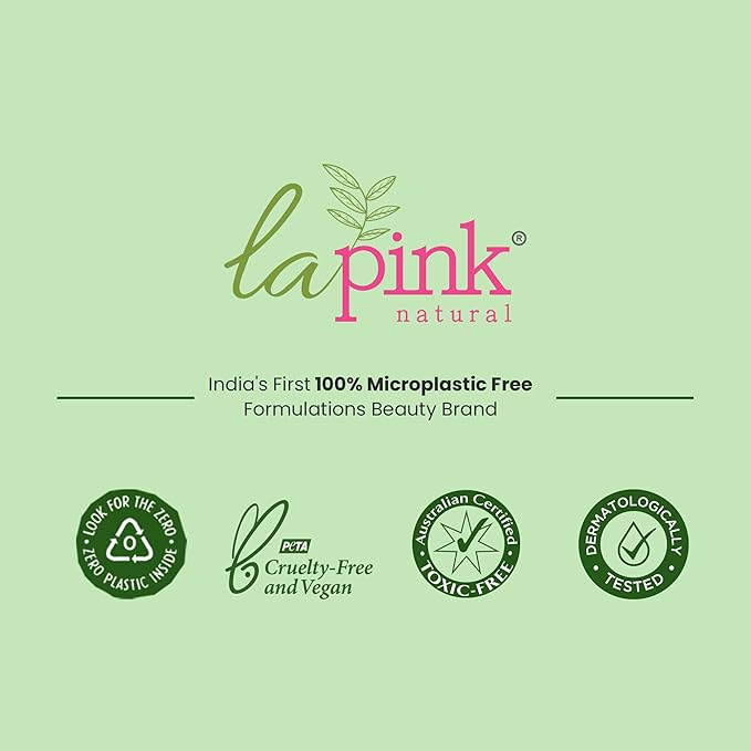 La Pink Vitamin C Sunscreen For Men and Women | SPF 50 PA++++ UVA + UVB Hydration &amp Moisturization 100% Microplastic Free Formulation | Non Greasy | Zero White Cast | 50gm