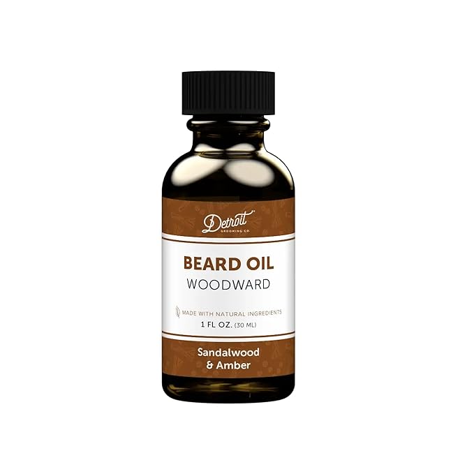 Detroit Grooming Beard Oil | Hydrating &amp Nourishing Formula • Woodward Scent (1 oz)