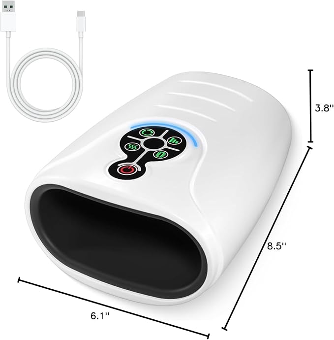 AERLANG Hand MassagerValentines Day Gifts for Her Him Birthday Gifts for Women Mom Hand Massage Machine with Heat and Compression Cordless Electric Hand Massager for Arthritis and Carpal Tunnel