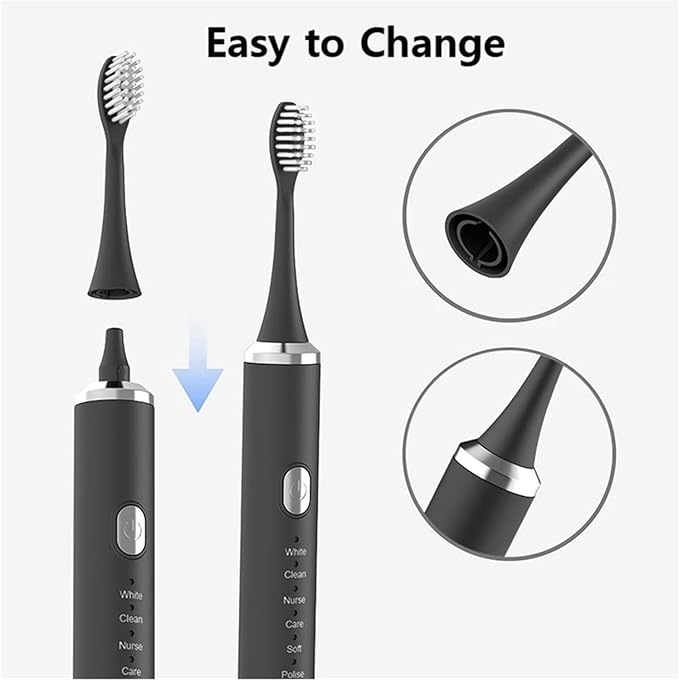 16pcs Replacement Brush Heads Toothbrush Brush Head Soft Bristle Tooth AccessoriesCompatible for YS01(White)