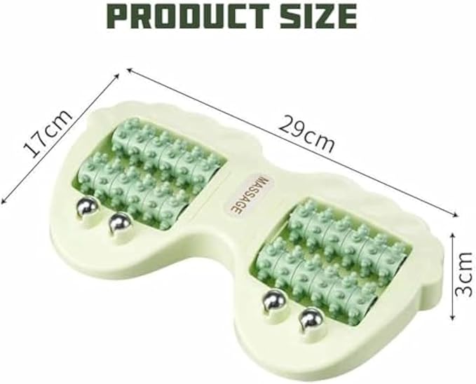 Portable Dual Foot Massage Roller Foot Roller Massager Plantar Fasciitis Relief Tool Deep Tissue Muscle Pressure Point Massage Roller 360° Acupressure Nubs for Home Office Or Travel (2pcs-B)