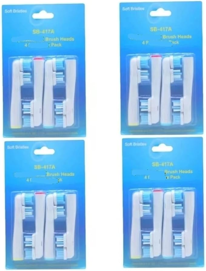 Compatible for 4/8/16pcs Replacement Brush Heads Compatible with OB Electric Toothbrush Pro1000 8000 9000 Sonic Adults Vitality(4 pcs)