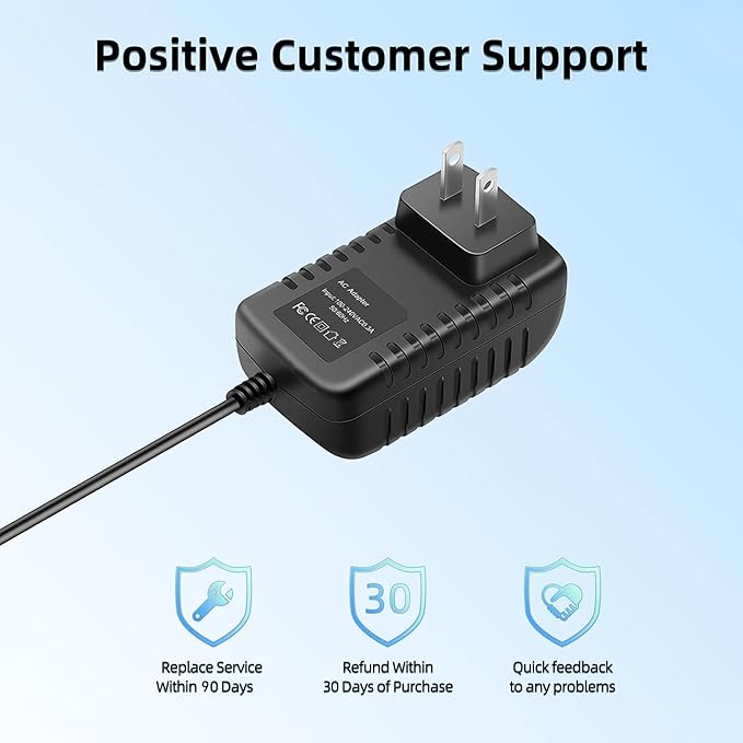AC Adapter Compatible with Lnchett Massage Gun Deep Tissue Massager Power Supply Battery