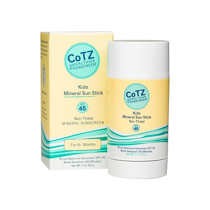 CoTZ Kids Mineral Sunscreen Stick | SPF 45 | Gentle | Mess Free