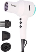 L'ANGE HAIR PowerStyle Turbo Ionic Hair Dryer | 1875 Watt Professional Blow Dryer with Diffuser &amp Concentrator | Multiple Heat &amp Speed Settings for Fast Drying | Salon-Grade Styling Tools Whi