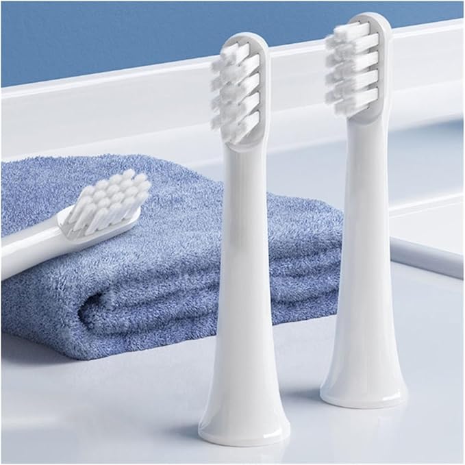Compatible for 20/50/100PCS PCS for MIJIA T100 Brush Heads Replacement Soft Bristle Sonic Electric Toothbrush Nozzles(20White)