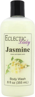 Eclectic Lady Liquid Pearl Body Wash - Jasmine Scent 3-in-1 Use For Bubble Bath Hand Soap &amp Body Wash Phthalate-Free Jasmine Fragrance Handcrafted in USA (8 oz)