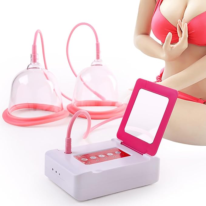 Electric Breast Massager Breast Beauty Instrument Nipple Enlargement Beauty Double Cup Massager Fat Firming Skin Bust Lift Up MachineD Cup
