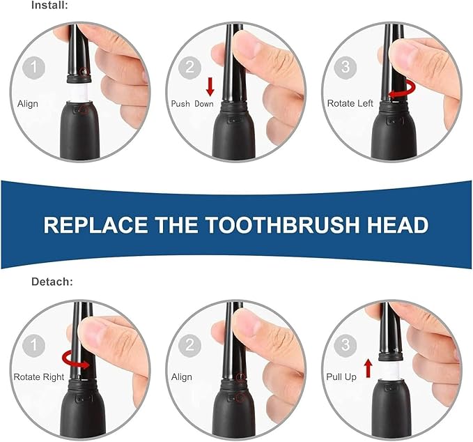 Compatible for Fairywill Electric Toothbrushes Replacement Heads Sets for FW-507 FW-508 FW-917 Head Toothbrush(FW01(2pack-8pcs))