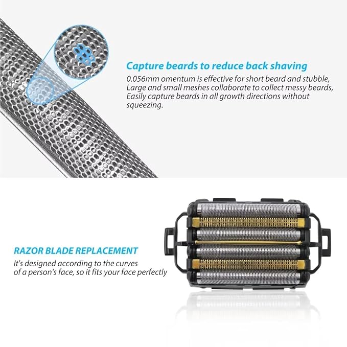 a-rc6 6-Blade ES-LS9A-K ES-LS8A-K WES9600P/ES9600 Replacement Outer Foil Replacement for Panasonic a-rc 6 shaver