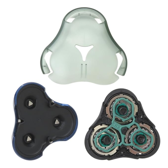 Upgraded RQ11 Replacement RQ11 shaver head w/Blue Base Holder for Phi-lips Norel-co SensoTouch RQ1180 1160X 1150X razor