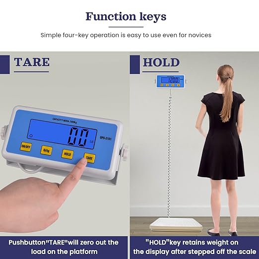 Medical Scale - Heavy Duty 660 lb High Capacity Wrestling Scale for Body Weight with Easy to Read LCD Display Physician Scale Professional Medical Grade Scale for Doctor Home Gym Office