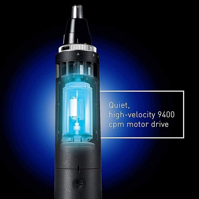 Ear Nose Hair Trimmer for MenMens Electric Nose Hair TrimmerWater Resistant Stainless Steel Nose and Ear Hair Trimmer
