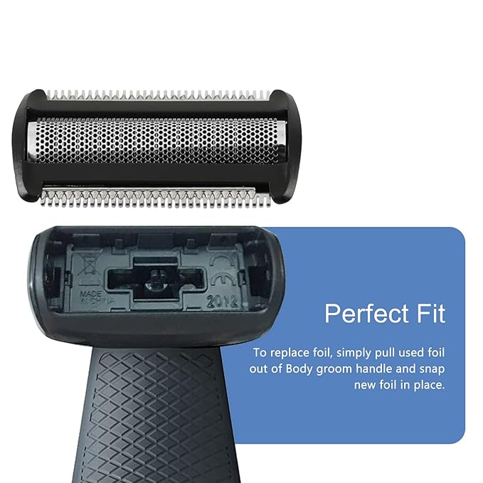BG2000 Replacement Head for Philips Bodygroom 7000 Series (BG7040/42) Bodygroom 5000 blades Compatible With Philips Norelco Bodygroom 5000(BG5025/24) 3-pieces pack
