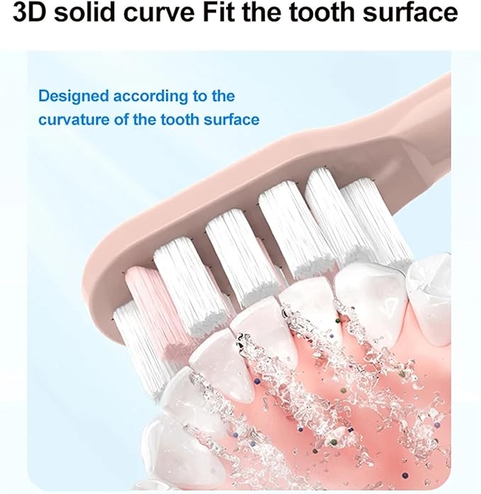 Compatible for SOOCAS - 14PCS Replacement Toothbrush Heads Fit X3S/X3U/X3Pro/D2/D3S/D5 Soft Bristle Nozzles(14 Purple)
