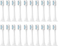 Compatible for HX6011 6013 6014 6021 6030 6053 6063 6064 6073 6100 6220 6212 6312 Toothbrush Heads(20pcs)