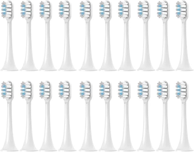 Compatible for HX6011 6013 6014 6021 6030 6053 6063 6064 6073 6100 6220 6212 6312 Toothbrush Heads(20pcs)