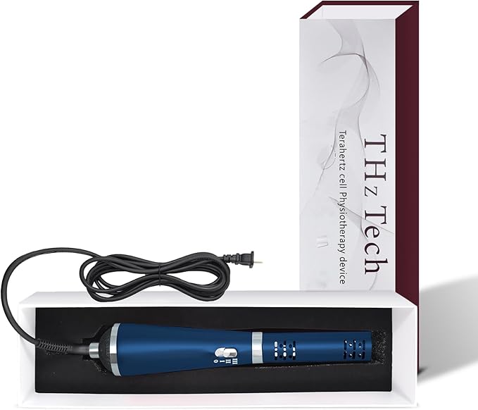Terahertz (THZ) Wand Therapy Devices Blower Healthy Physiotherapy Plates Electric Heating Therapy Massage Quantum Wellness/Body/Water Enhancement Terahertz Frequency Wand Blue