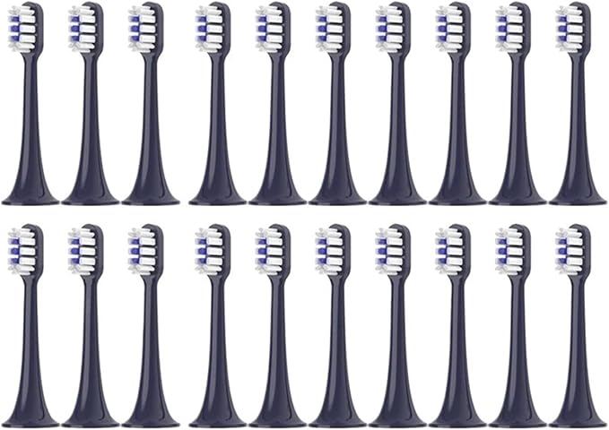 Compatible for T700 Replacement Toothbrush Heads Electric(Black-20pcs)
