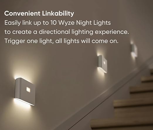 WYZE Smart Scale X Black &amp 3 Pack WYZE Night Lights