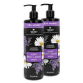 Nature's Beauty Lavender Chamomile Sleep Body Wash for Women Multi-Pack- Gentle Bath + Body Cleanser Sooth and Calm Combination to Dry Skin Made w/Coconut Jojoba + Moringa Seed Oils 16floz (2 Pack)