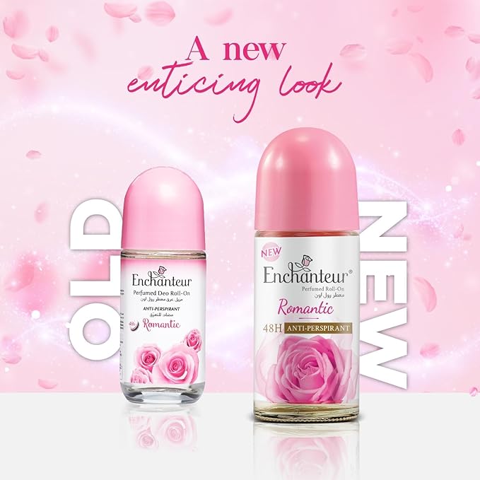 Romantic Roll-On Anti-Perspirant Deodorant En.ch.an.teur | 48-Hour Odour Protection Quick-Dry &amp Non-Sticky | Floral French Fragrance | 50 ML [1.69 Fl Oz]