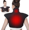 Red Light Therapy for Shoulder &amp Neck 165 LEDs 660nm &amp 850nm Near Infrared Light Therapy for Upper Back Wearable Pain Relief Pad for Muscle Stiffness Home &amp Office UseBlack