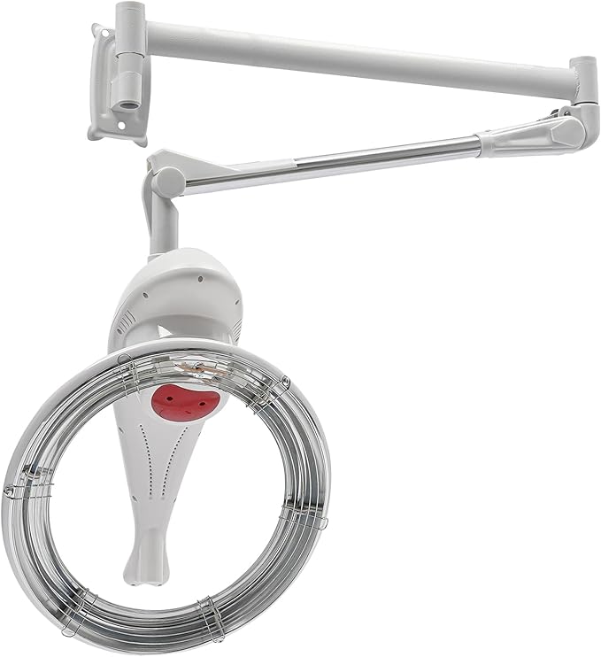 Bepritm Hair Dryer 950W Multifunctional Hair Treatment Machine with 360 Degree Rotating Wall Mount Orbiting Rotating Salon Hair Perming Machine for Salon Spas and Family (White)