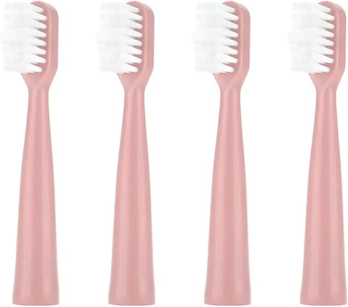 Replacement Toothbrush Heads Compatible for Jianpai S12/HYUNDAI XM-806/ACA ALY-HYS01W/TSOP/Royalstar/INPHIC Electric Bristles(4pink)