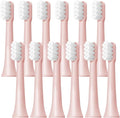 6/12Pcs Replacement Brush Heads for T100 Mes603 Electric Toothbrush(T100-PK-12PCS)