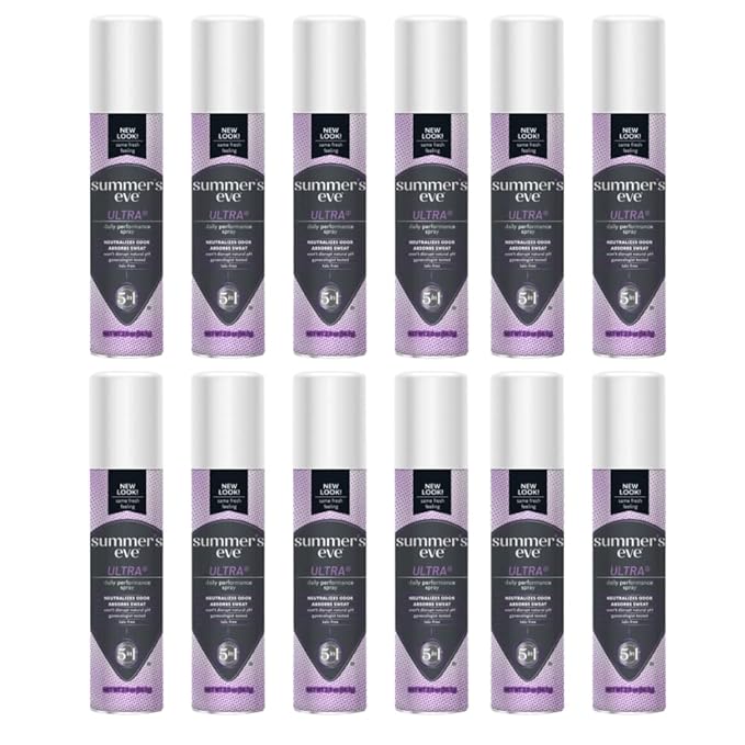 Summer's Eve Feminine Deodorant Ultra Extra Strength Spray 2 Ounce (Value Pack of 12)