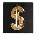 Gold Dollar Sign Bathroom ScaleHighly Accurate Digital Weighing Machine for People Bright LED Display Weight Scale for The Aldult Home Use