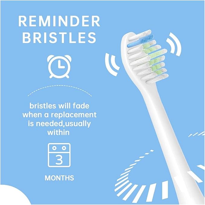 16pcs Toothbrush Heads Replacement Brush Compatible for EasyClean Gum Health(16pcs Black)