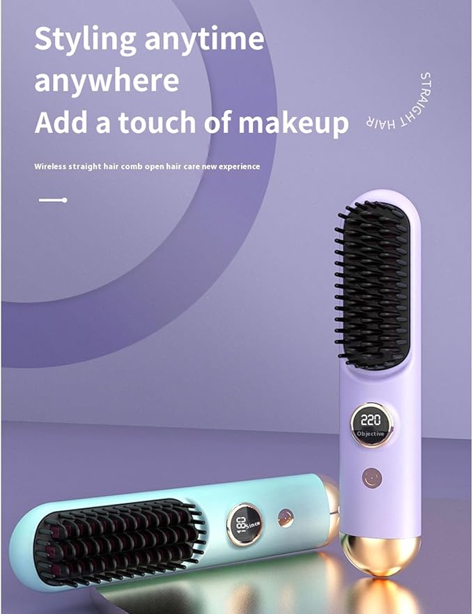 Hair Straightening Brush with Advanced Approach and 3 Heat Preferences for Smooth Frizz Complimentary Hair ABS Substance Hair Straightener