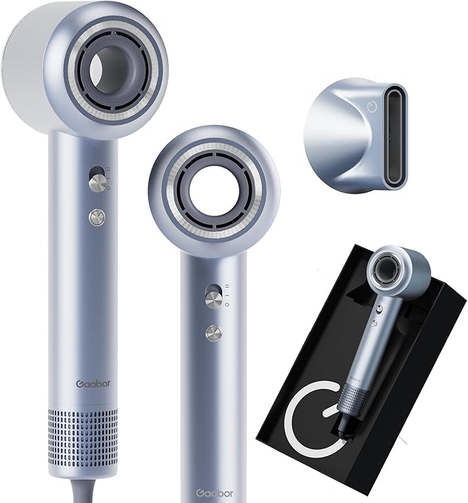 High Speed Ionic Hair Dryer-130000 RPM Fast Drying Blow Dryer for Men &amp Women Powerful 64m/s Airflow for Quick Morning Routine Portable Hairdryer with Precision Nozzle for Professional Looks