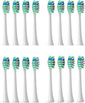 16pcs Toothbrush Brush Head Replacement Compatible for Sonicare HX3/HX6/HX9 Series HX3210/3211/6150/6500/6510/6530/9342/6730(16P2)