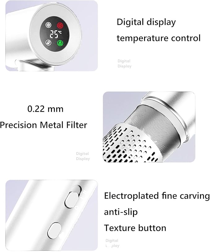 Hair Dryer Blow Dryer with Diffuser with 110000 RPM Motor Professional High-Speed Blow Dryer for Fast Drying Low Noise Ionic Hair Dryer 4 Temps &amp 2 Speeds for Home Salon White