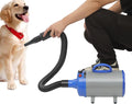 Pet Hair Dryer Electric Dog Cat Hair Dryer Pet Drying Machine with 4 Nozzles (White)