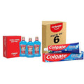 Colgate Total Mouthwash Alcohol Free Mouthwash Peppermint 33.8 Ounce 3 Pack &amp Cavity Protection Toothpaste with Fluoride Great Regular Flavor 6 Ounce