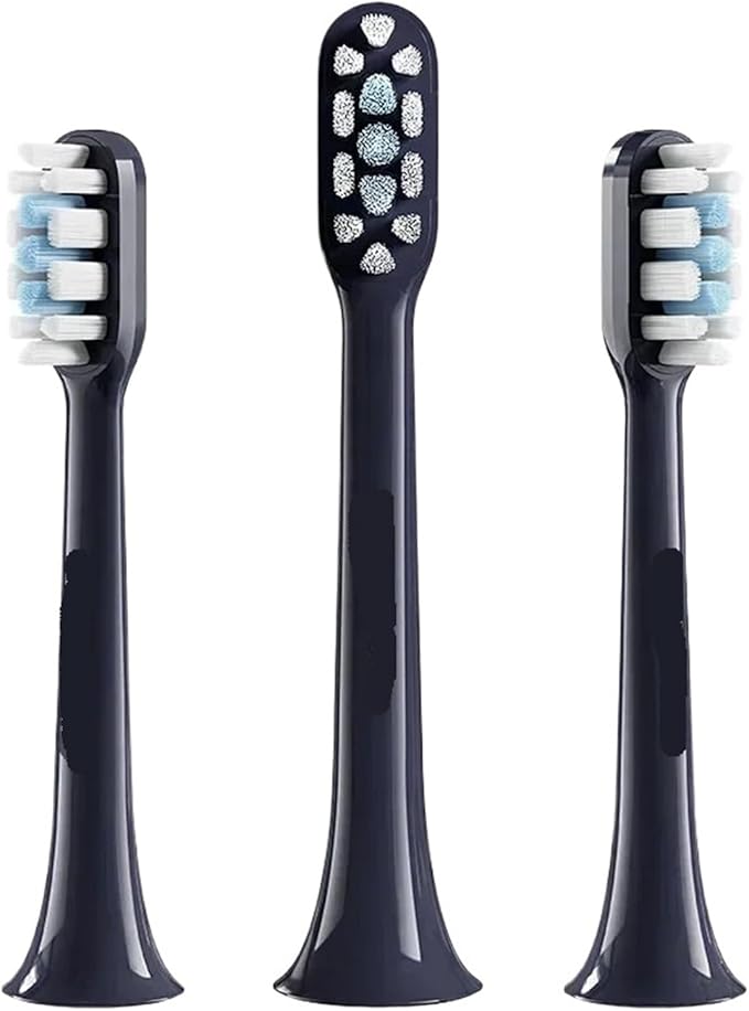 Compatible for Xiaomi Electric Toothbrush Head for T100 T200 T300 T301 T302 T700 Replacement Heads Soft Bristle Brush(3pcs Blue T301 T302)