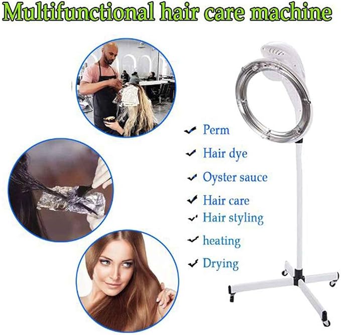 950w Hood Dryers for HairdressingHair Salon Colour ProcessorHood Dryers for HairdressingTemperature &amp Height AdjustableHair CareCold HotHair DyeingIncite OilPermStanding Hair Dryer