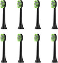 Compatible for Y05 YD05 Electric Toothbrush Heads Replacement Soft Bristles Nozzles(8pcs Black)