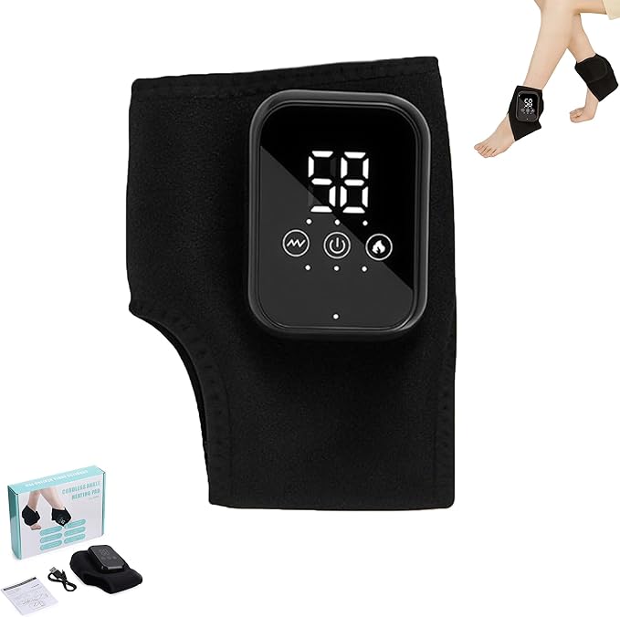 MONNIK 2026 Portable Foot Massager with Heat Wireless Rechargeable Foot &amp Ankle Massager 3 Massage Modes 3 Heat Levels 15-Minute Auto Shut-Off for Daily Foot Relaxation (1 PC)