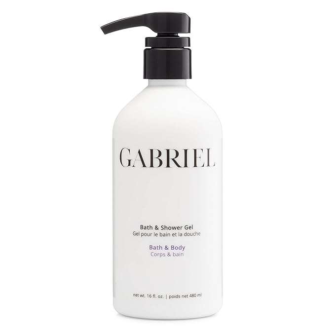 Gabriel Skincare Bath &amp Shower Gel Natural Paraben Free Vegan Cruelty-free Non GMO Infused with Vitamin C and aloe vera restore natural moisture balance 16 oz.