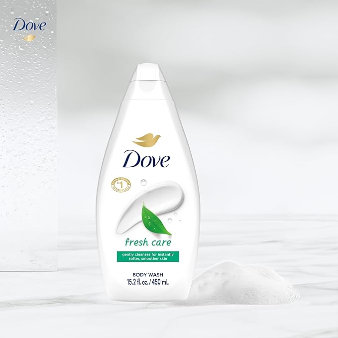 Dove Body Wash Fresh Care 3-Pack – Revitalizing &amp Moisturizing Cleanser for Smooth Soft Skin 15.2 Oz Ea