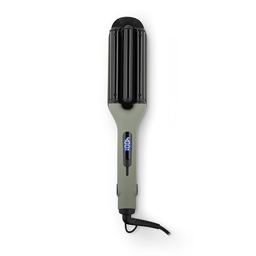 StyleCraft Sage Hair Styling Bundle - Lightweight Professional Hair Dryer Vibrating Flat Iron 2-in-1 Curling Wand &amp Styling Brush Triple Barrel Deep Waver - Tourmaline &amp Titanium Tools Holi