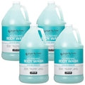 Ginger Lily Farms Club &amp Fitness Nourishing Body Wash 100% Vegan &amp Cruelty-Free Ocean Breeze Scent 1 Gallon Refill (Pack of 4)