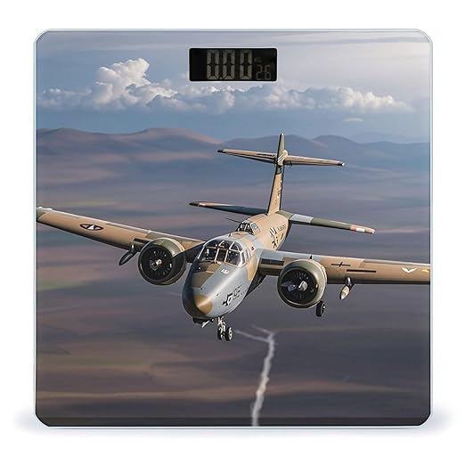 US Army Plane Smart Scale for Body Weight Accurate Bathroom Scale with LED Display Digital Weight Scales Weighing Machine High Precision Scales for Bath Home