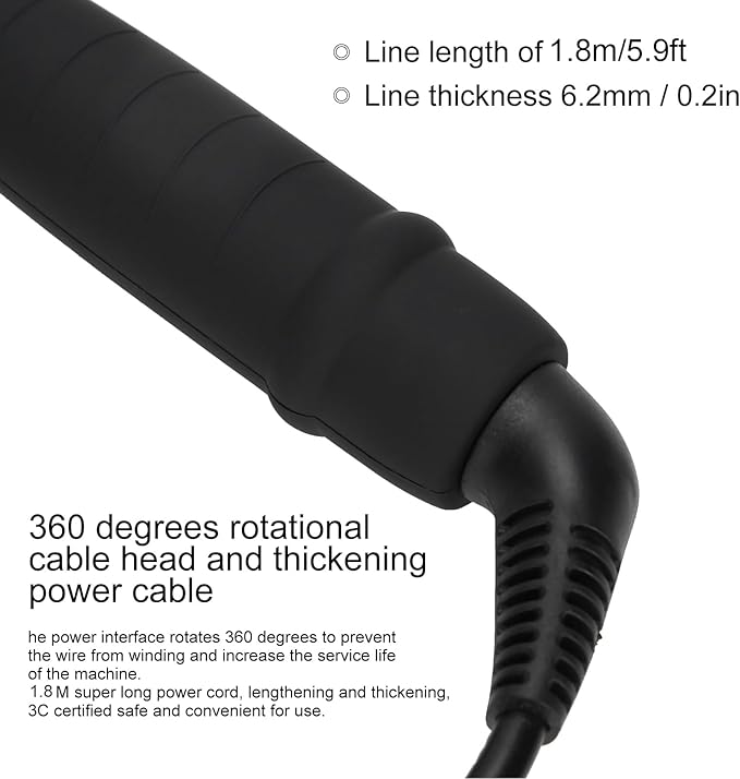 3 Quick Heating Curling Iron Styling with 3 Barrels and Long Cord for Dates and Parties for Long and Hair for Creating S Waves (US Plug 32mm)