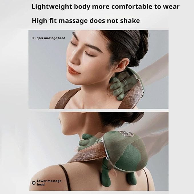 Neck Massager with Heat 2026 New Portable Hand Shoulder and Back Massagers Wireless Electric Shiatsu Shoulder Massagers Rechargeable Real Hand Massagers for Pain Relief Deep Tissue